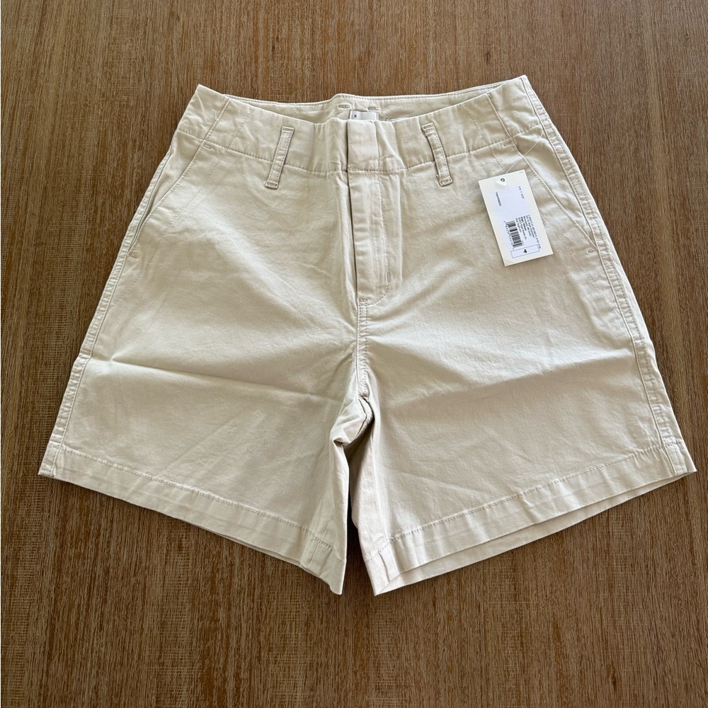 Women's High-Rise Tailored Everyday Shorts - A New Day Tan 4 - Picture 3 of 5
